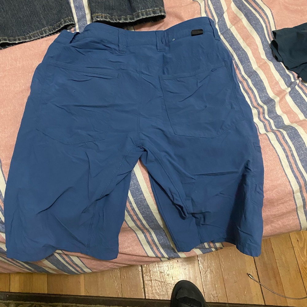 Patagonia blue hiking shorts